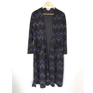 Lularoe Sarah Long Chevron Duster Sweater Small